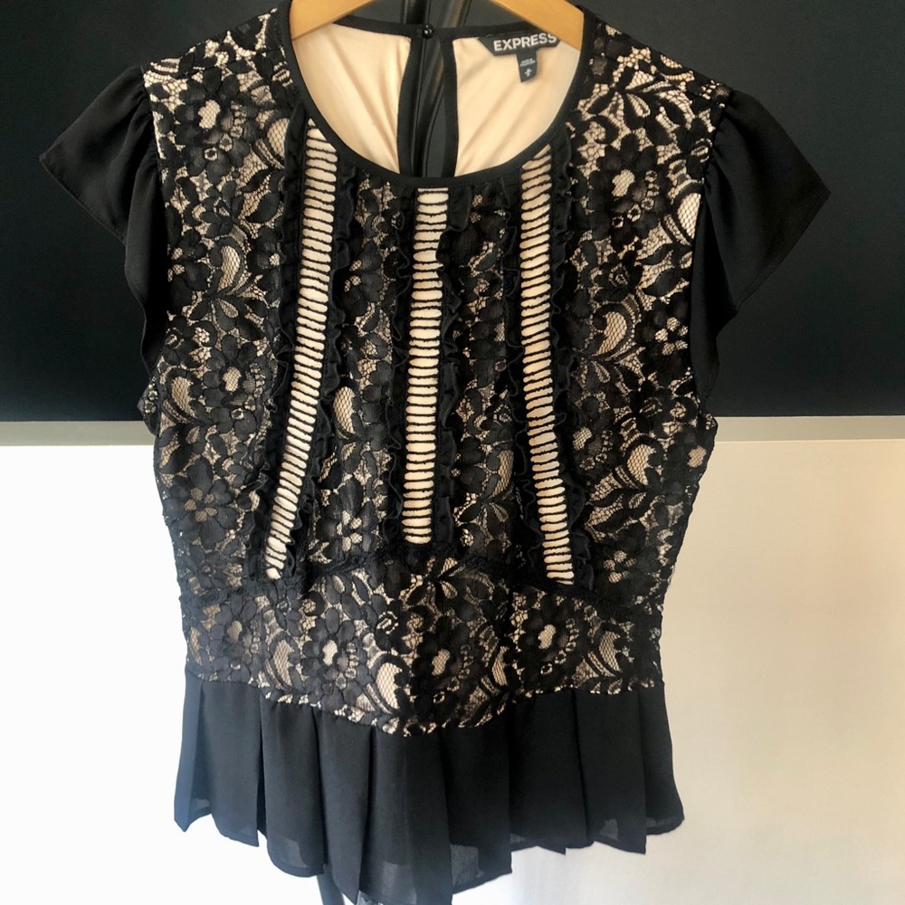 Express Lace Dress Top - M